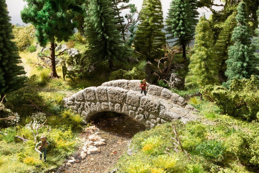 Hard Foam Bridges and Archeology Sites | RailRoad Modeling