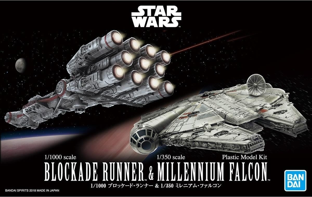 Building the Star Wars Rebel Blockade Runner & Millennium Falcon from Bandai