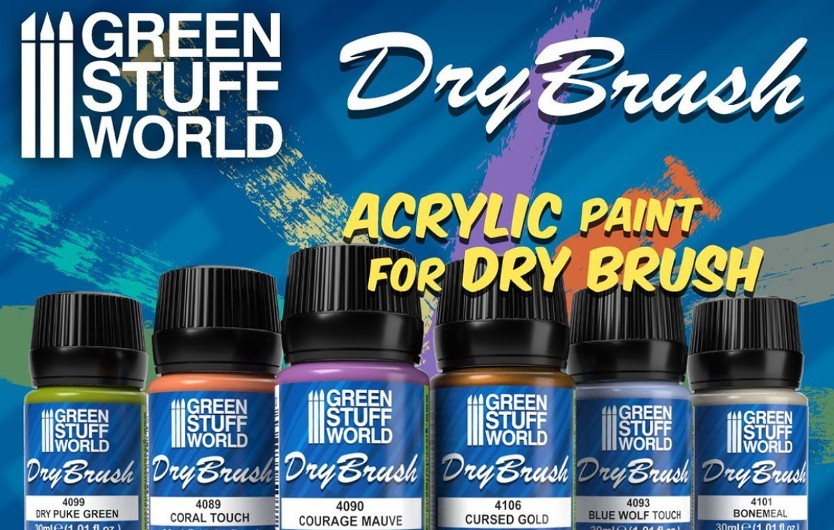 Green Stuff World Blue Series Dry Brush - Size 3