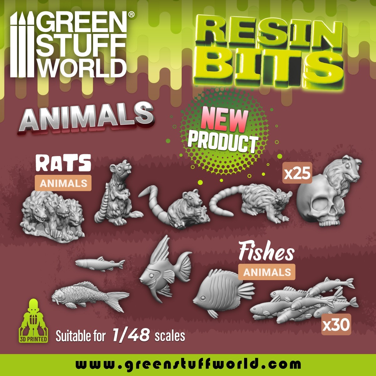 Resin bits for Miniatures