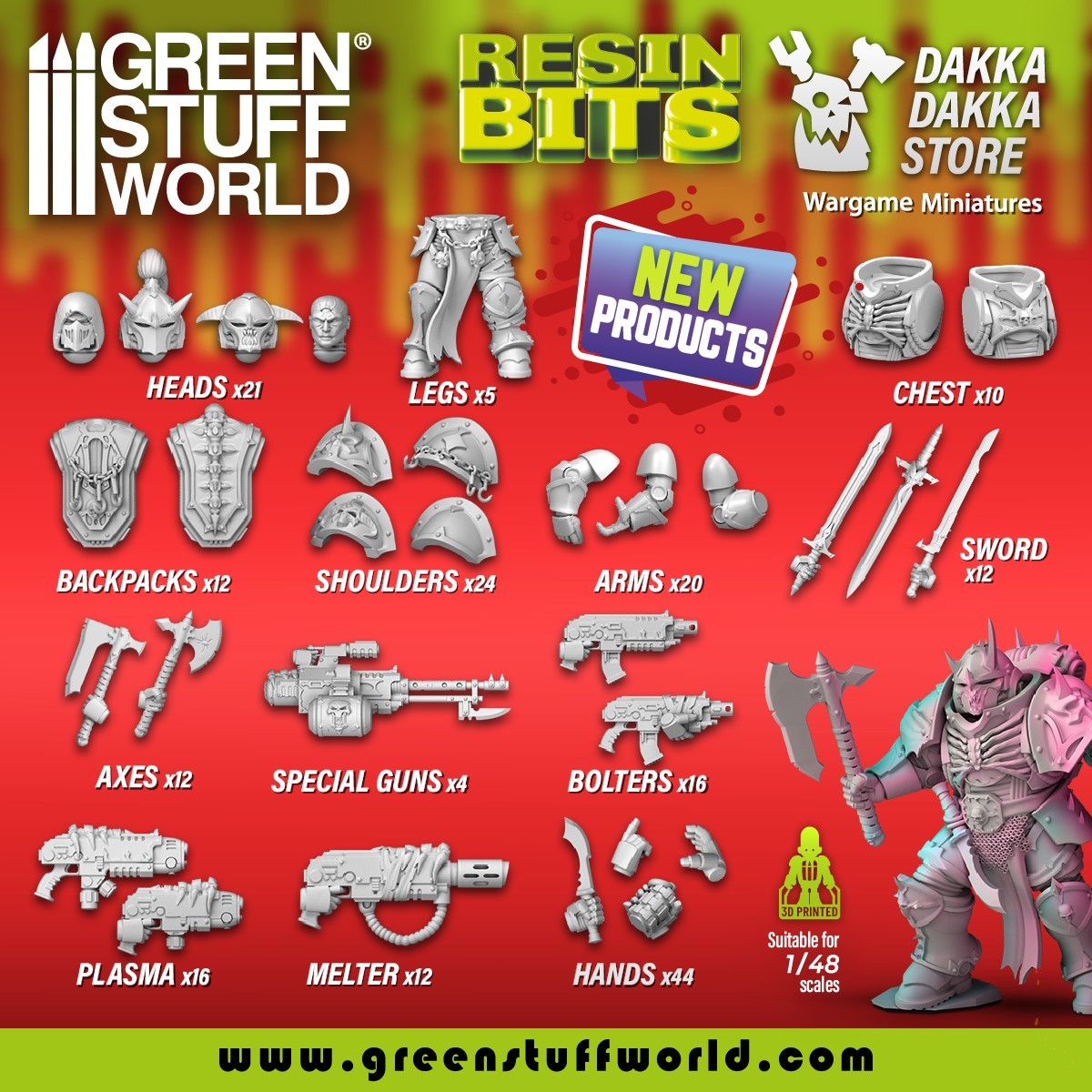 Customise your armies with our new range of Bits