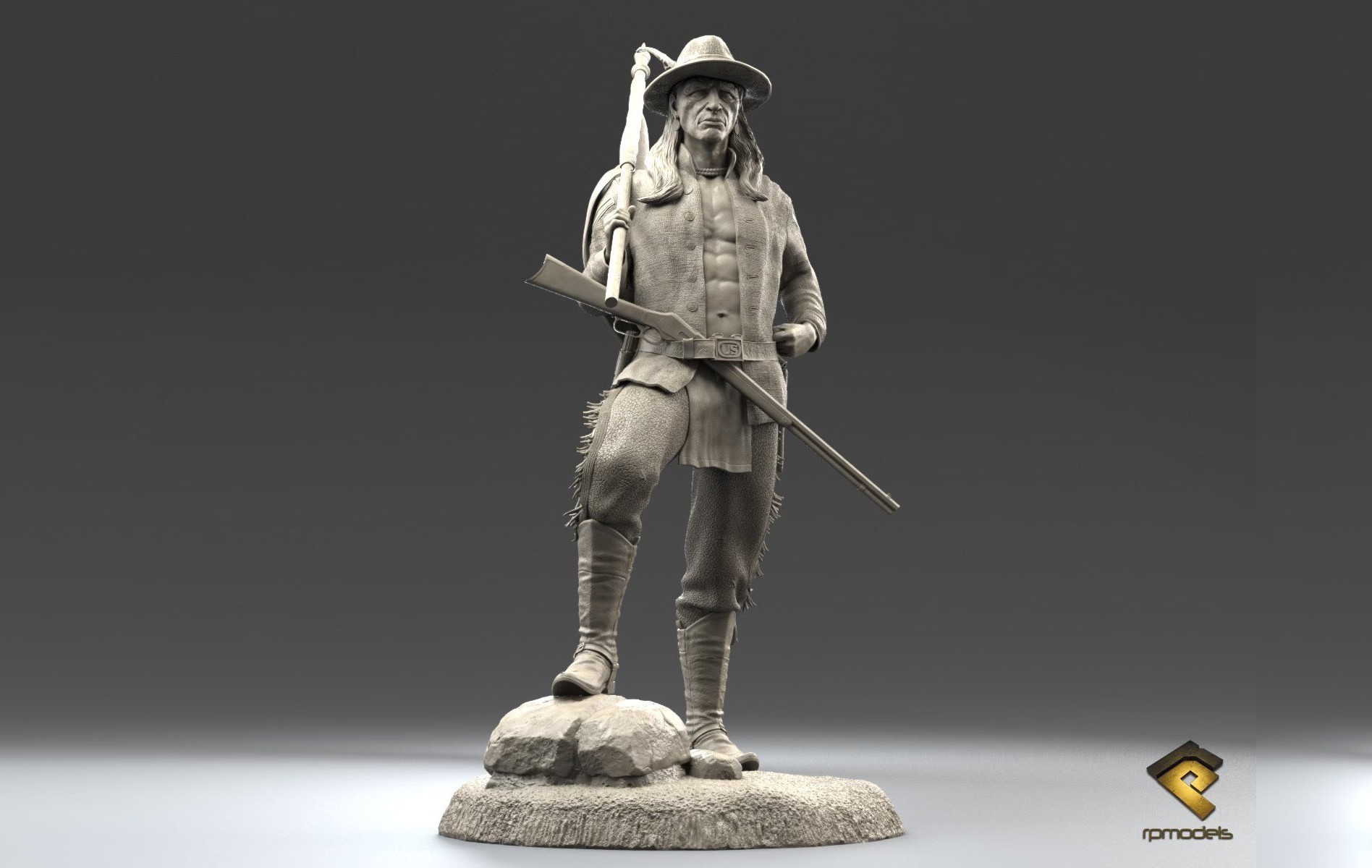 RP Models: Curley,  General Custer's Scout