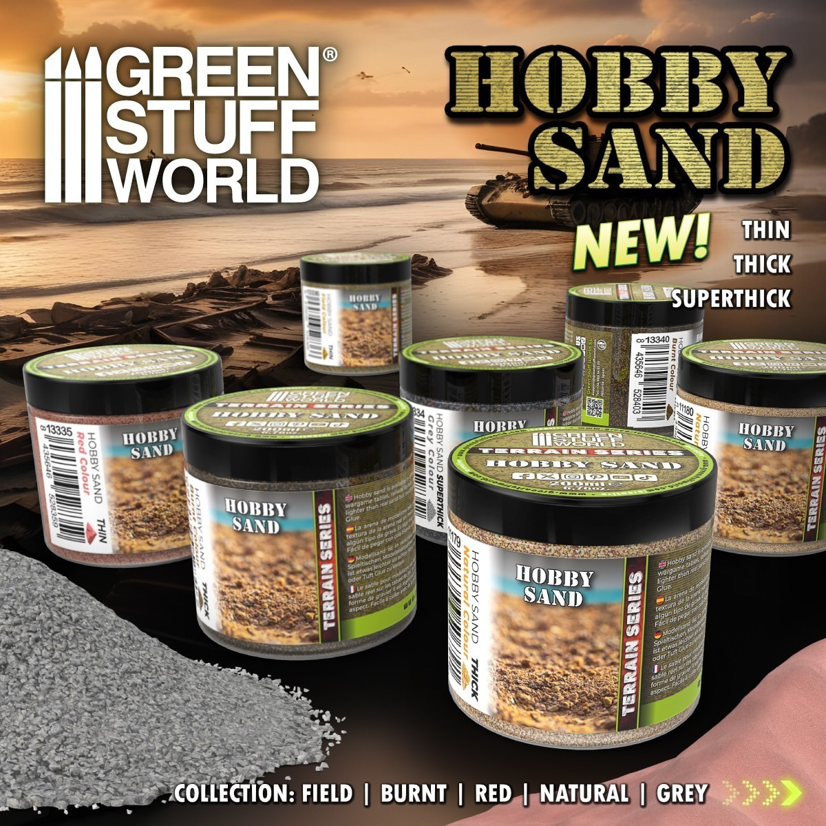 New Green Stuff Hobby Sand Range