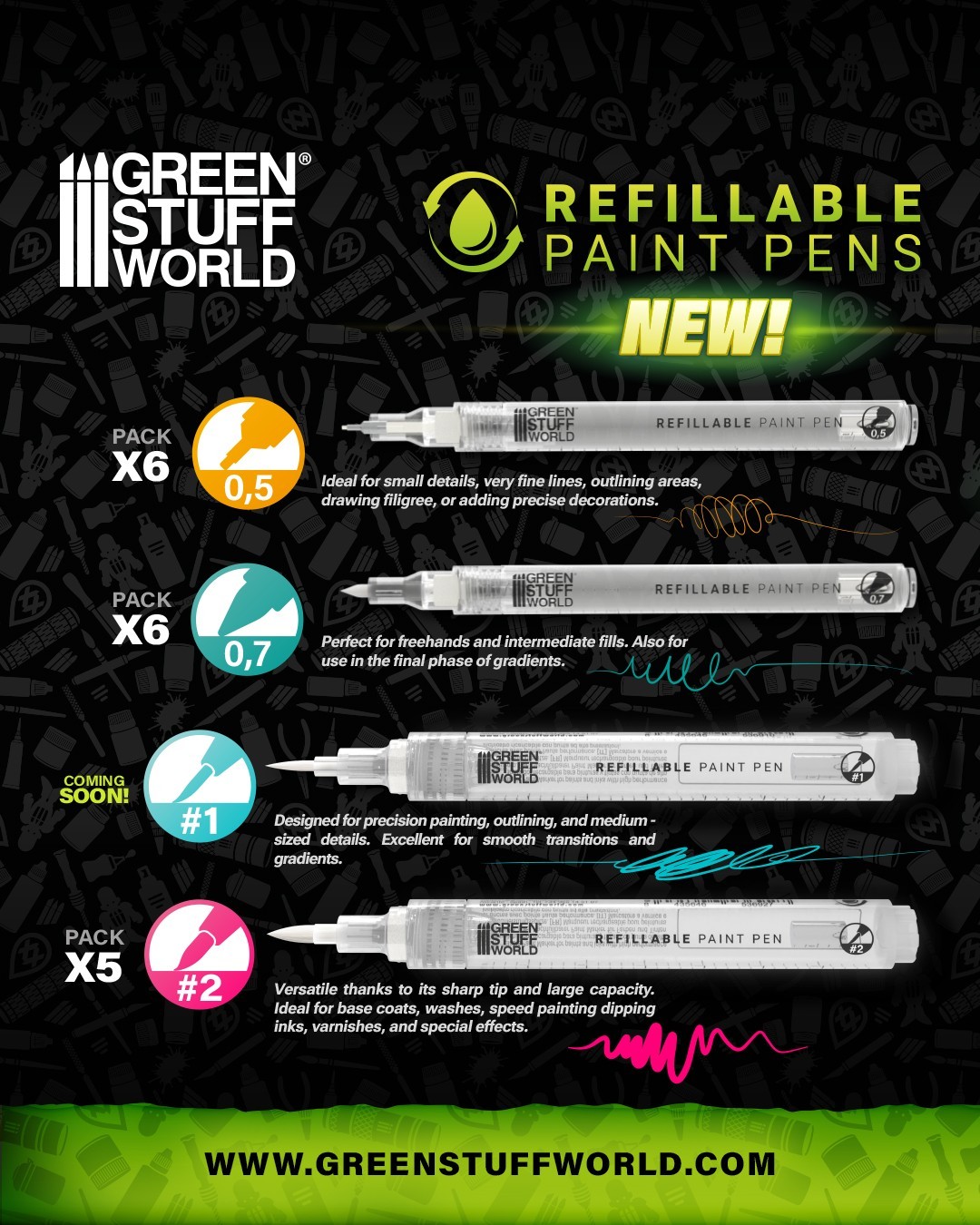 What is a refillable paint pen?