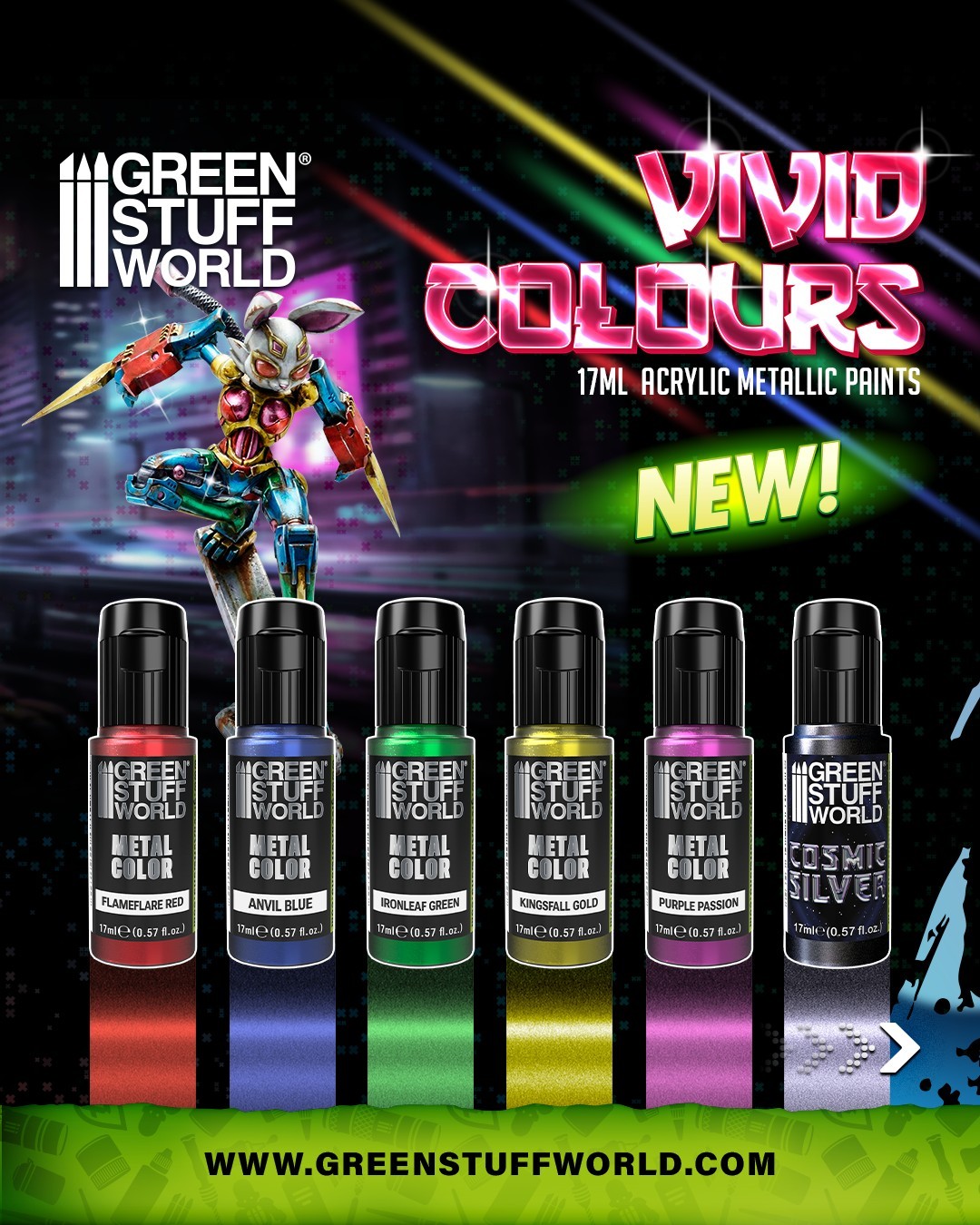 Discover the new Vivid Metallics from GSW